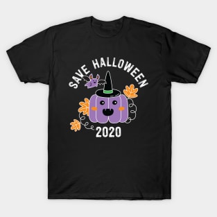 Purple Pumpkin Save Halloween 2020 T-Shirt